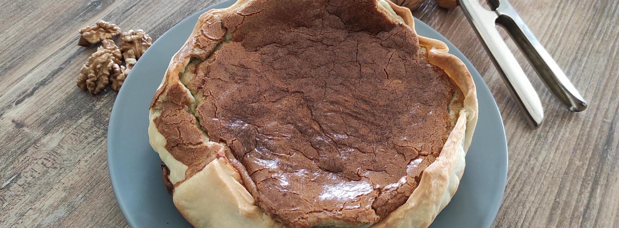 tarte au roquefort et noix